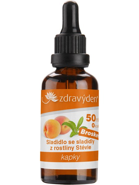 AKCE Sladidlo kapky 50ml, broskev