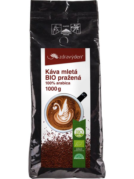 Káva mletá BIO pražená 1000g