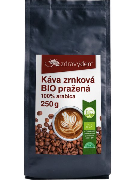 Káva zrnková BIO pražená 250g